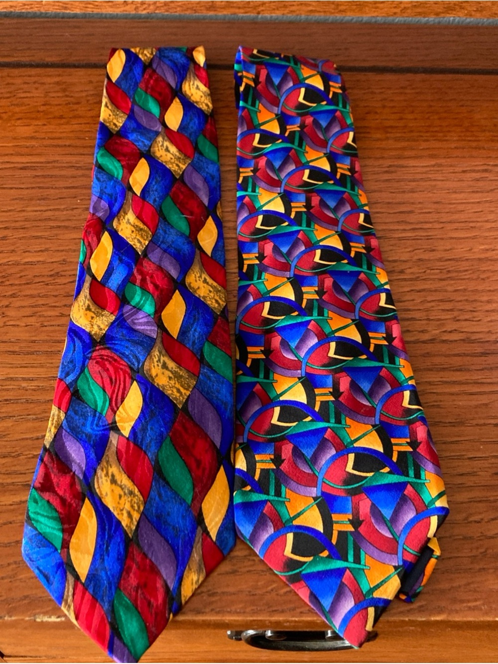 Jerry Garcia silk tie Vintage Grateful Dead Colorful Bright Made in USA
